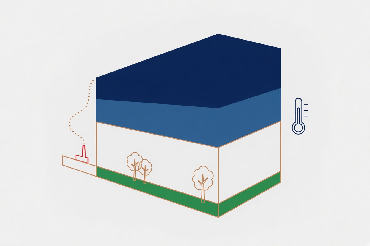 למטה מתחמם ולמעלה מתקרר: הסימן באוויר שמצביע על הפליטות ולא על השמש